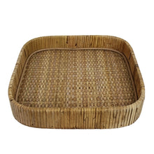 Load image into Gallery viewer, Cayman Square Rattan Tray, Small
