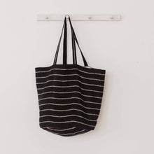 Load image into Gallery viewer, Paris Tote, Chloe Black Stripe
