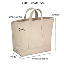 Load image into Gallery viewer, Steele Small Tote with 5" Handle, Natural Canvas
