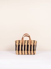 Load image into Gallery viewer, Reed Baskets, Indigo Stripe - Set of Two
