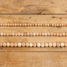 Load image into Gallery viewer, 9&#39; Small Wood Bead Garland
