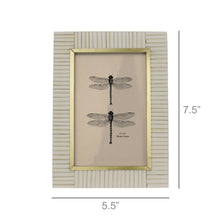 Load image into Gallery viewer, Resin + Brass Photo Frame, 4&quot; x 6&quot;
