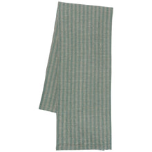 Load image into Gallery viewer, Jade Stripe Linen/Cotton Dishtowel
