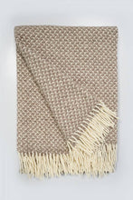 Load image into Gallery viewer, Sheep's Wool Throw,  Dry Green Swallow
