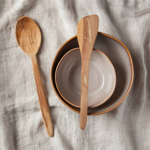 Olive Wood Corner Spatula