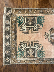 Vintage Turkish Rug - "Rayne"