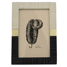 Load image into Gallery viewer, Two Tone + Brass Squares Frame, 4x6
