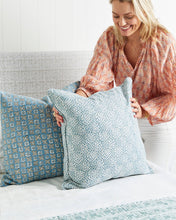 Load image into Gallery viewer, Kyoto Pillow, Fresh Azure - 20&quot;
