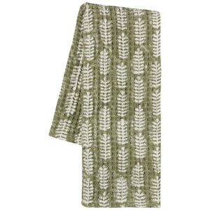 Block Print Dish Towel, Fern