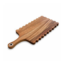 Load image into Gallery viewer, Acacia Scalloped Cutting Board
