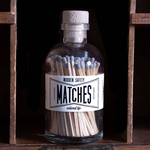 Gray Vintage-Style Apothecary Matches