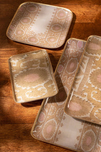 Suzani Enameled Tray, Small