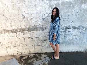 Striped Indigo Dress/Tunique