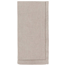 Load image into Gallery viewer, Natural Hemstitch Linen Napkins, Set of 4
