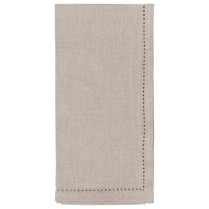 Natural Hemstitch Linen Napkins, Set of 4