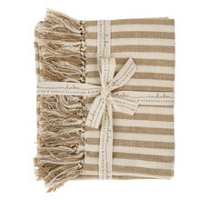 Load image into Gallery viewer, Bengal Stripe Hand Towels, Sand, Set of 2
