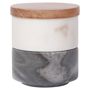 Two-Tone Marble Salt Cellar