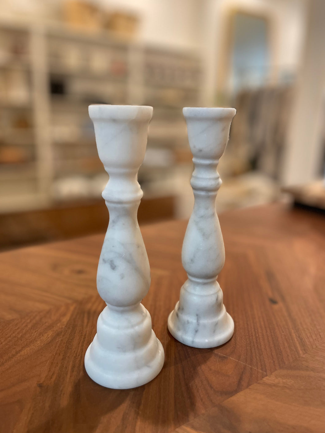 Carrara Candlestick, Medium