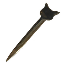 Load image into Gallery viewer, Brass Fox Head Letter Opener
