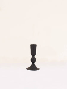 Austen Black Candle Holder, Medium