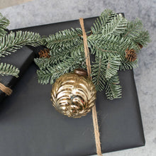 Load image into Gallery viewer, 4&quot; Gold Filigree Kugel Ornament
