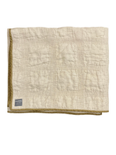 Load image into Gallery viewer, Charlestown Hand-Stitched Throw - Ochre / Sand
