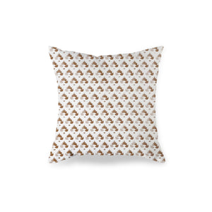 Handcrafted 20" Square Pillow, Farla Desert Red