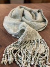 Load image into Gallery viewer, Hand-Loomed Boucle Scarf, Celery
