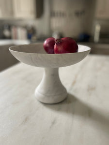 Carrara Marble Pedestal Vessel