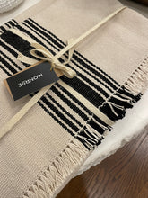 Load image into Gallery viewer, Hand-Loomed Runner, Black Stripe
