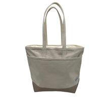 Load image into Gallery viewer, Steele Everyday Zip Top Tote, Natural Canvas
