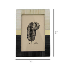 Load image into Gallery viewer, Two Tone + Brass Squares Frame, 4x6
