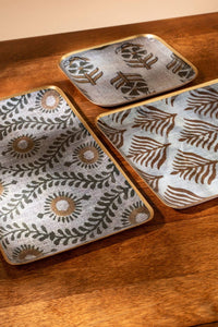 Pluma Enameled Tray, Extra Large