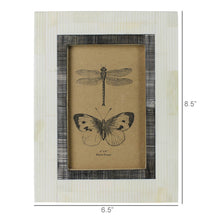 Load image into Gallery viewer, Ribbed Black &amp; White Border Frame, 4x6
