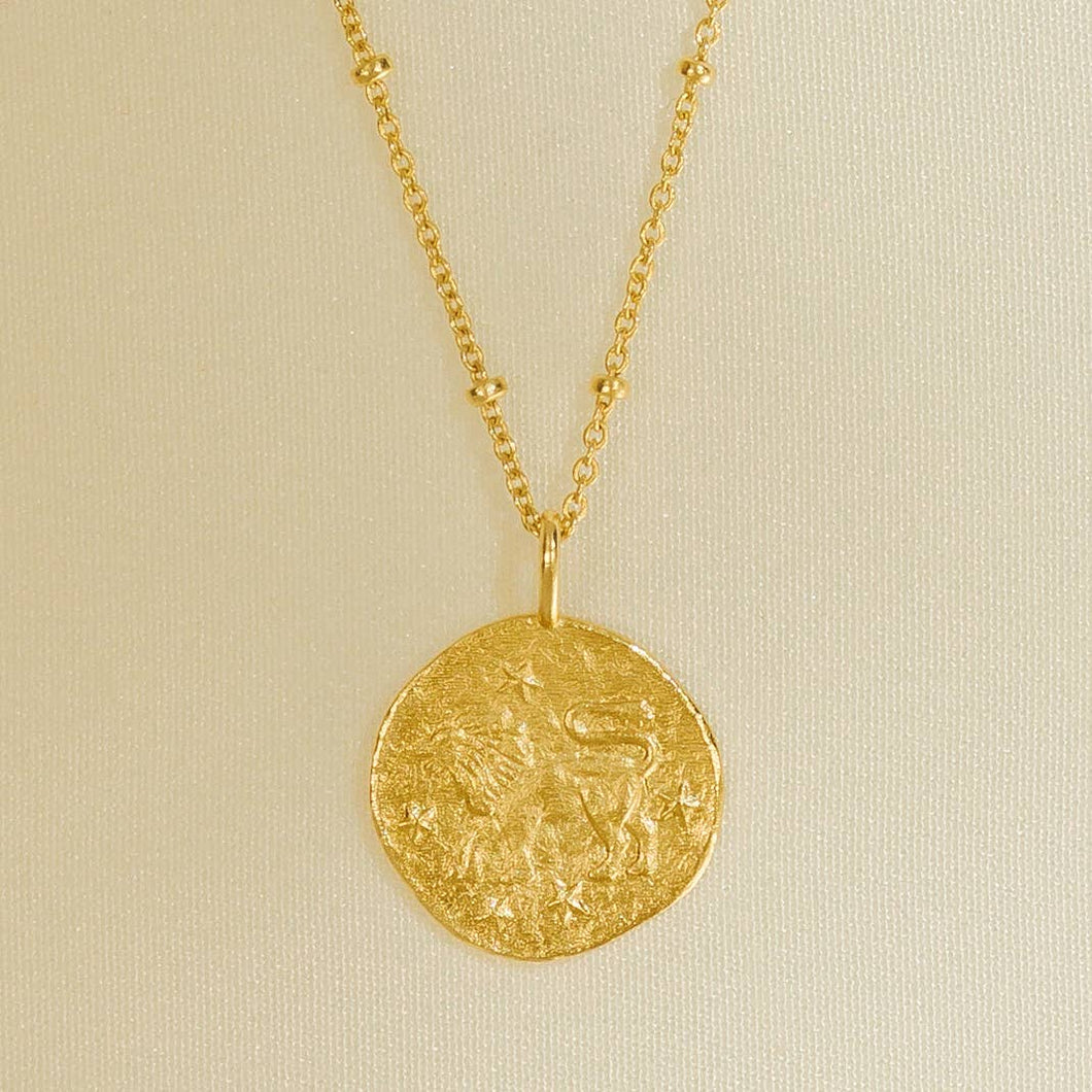 Zodiac Necklace, Leo (July 23 - August 22)