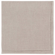 Load image into Gallery viewer, Natural Hemstitch Linen Napkins, Set of 4
