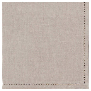 Natural Hemstitch Linen Napkins, Set of 4