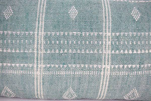 Indian Wool Grand Lumbar Pillow, Mist