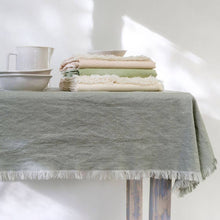 Load image into Gallery viewer, Linen Blend Tablecloth, Laurel
