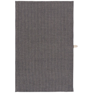 Linen/Cotton Dishtowel, Midnight Stripe