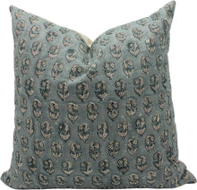 Load image into Gallery viewer, Block Print Linen Pillow, 22&quot;

