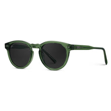 Load image into Gallery viewer, "Tate" Polarized Sunglasses: Emerald Green / Black Lens
