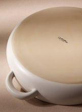 Load image into Gallery viewer, Stoneware Serving Plate with Handles, Matte White
