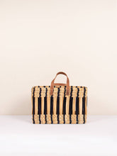 Load image into Gallery viewer, Reed Baskets, Indigo Stripe - Set of Two
