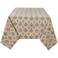 Load image into Gallery viewer, Salvia 90&quot; Block-Print Tablecloth
