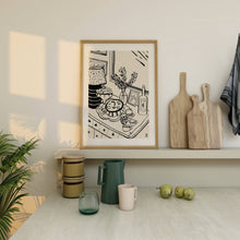 Load image into Gallery viewer, "Let's Eat!" Giclée Print, 8" x 10"
