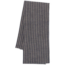 Load image into Gallery viewer, Linen/Cotton Dishtowel, Midnight Stripe
