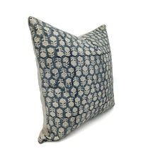 Load image into Gallery viewer, Tulsi Buti Block Print Canvas Pillow Cover, 20&quot;

