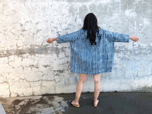 Load image into Gallery viewer, Striped Indigo Dress/Tunique
