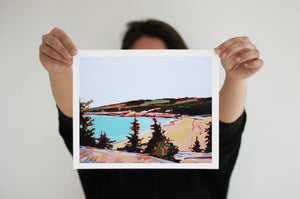 Sand Beach Great Head, 8" x 10" Print on Canvas